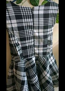 Skater Check Dress / Short Dress