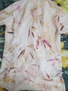 Abstract Print Button-Down Shirt