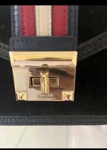 Aldo Chic Black &amp; Gold Chain Shoulder Bag