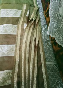 New Olive Green Saree