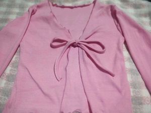 Pink Tie Up Top 🎀