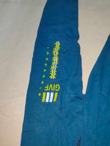 girls Blue Track Pants