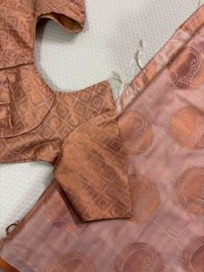 Saree with stitched blouse