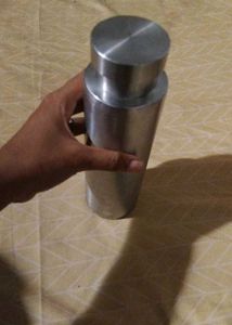 Combo Steel And Plastic Water bottles