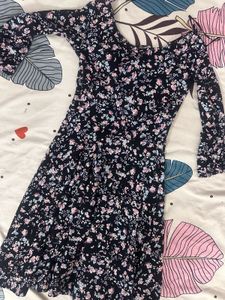 Floral Print Skater Dress