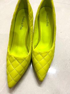 Quilted Neon Heels