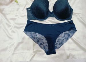 🇭🇲💫💗 Navy Blue Bra &amp; Panty Set