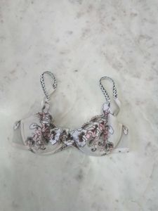 Embroidered Cute Net Bra
