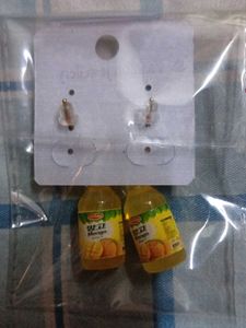 Earing In Bottle Shape