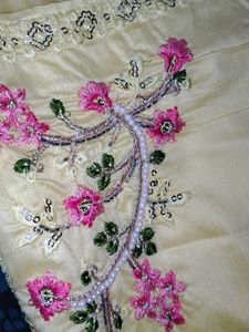 Brand New Pearl Work Silk Suit (Not Used)