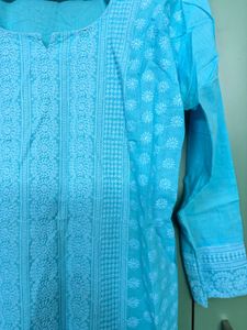 Pretty Sky Blue Kurti