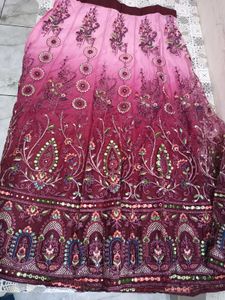 Embroidered Lehenga Choli Net Fabric