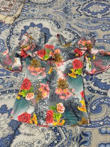 Floral Cold Shoulder Top