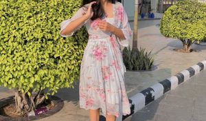 Floral Print Kurta Set