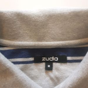 Zudio Men&#39;s Striped Polo Shirt