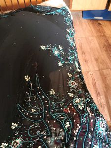 Embroidery Black Saree