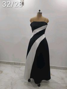 Elegant Black &amp; White Gown