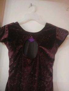 Elegant Maroon Velvet Kurta Set