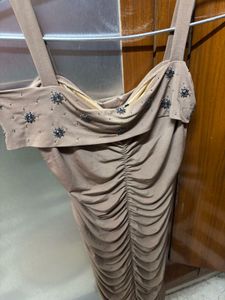 Elegant Brown Bodycon Dress