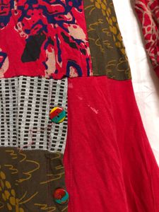 Alvacana Red Midi Long Sleeve Dress