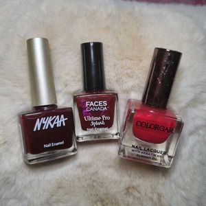 Red Nail Polish Combo Of 3