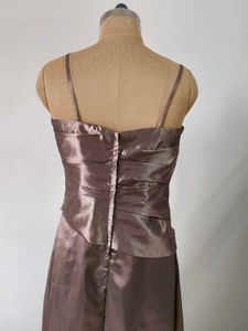 Elegant Brown Maxi Dress