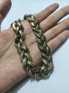 Vintage Gold Braided Necklace