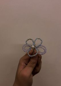 Beaded Flower Bookmark
