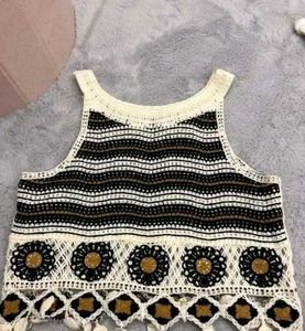 Latest Crochet Women halter Neck Top