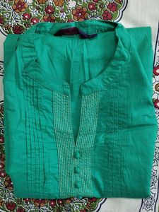 Green Button-Down Tunic