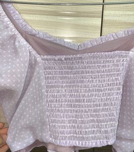 Lilac Crop Top