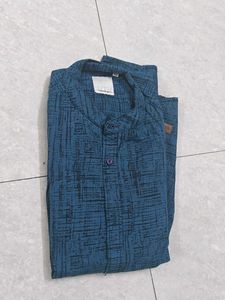 Stylish Blue Patterned Shirt