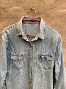 vintage old money Denim Shirt