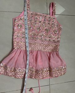 Kids Designer Top And Sharara Set (6-8)