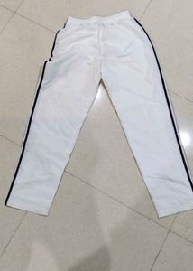 Adidas White Track Pants, M Size