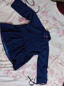 Polka Dot Peplum Top