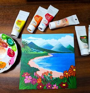 Canvas Painting with Acrylic Paints
