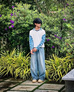 Baggy Jeans &amp; Layered Top all size