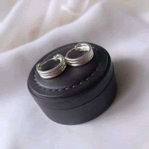 Pure Silver Triple Ring Hoop