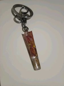 Hand made Floral Resin Keychain