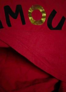Red Graphic Crop Top 🍒