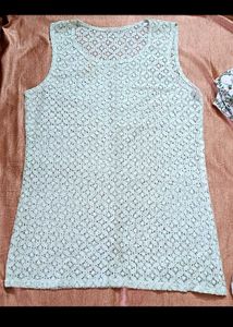 sleeveless net top