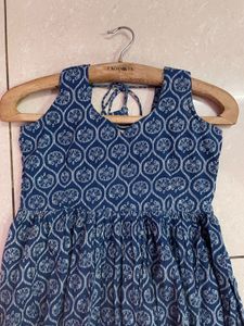 Blue Patterned Dress