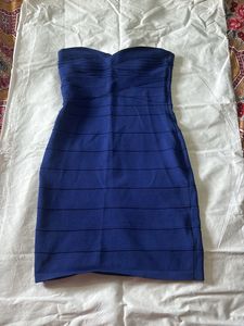 Blue Bodycon Mini Dress