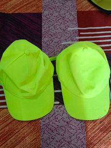 Couple Neon Green Cap