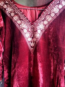 Golden Embroidered Kurta Set