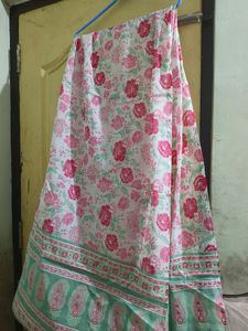 Floral Print Cotton Kurta Set