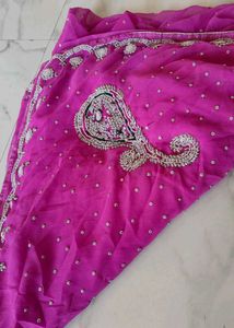 Saree In Very Good Condition With Stone Work