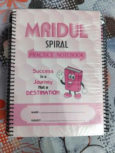 Set of 5 unruled Spiral Notebook