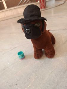Premium Dog Plush Toy with Hat